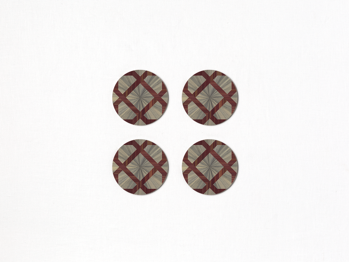 Arabesque Round Coaster Set