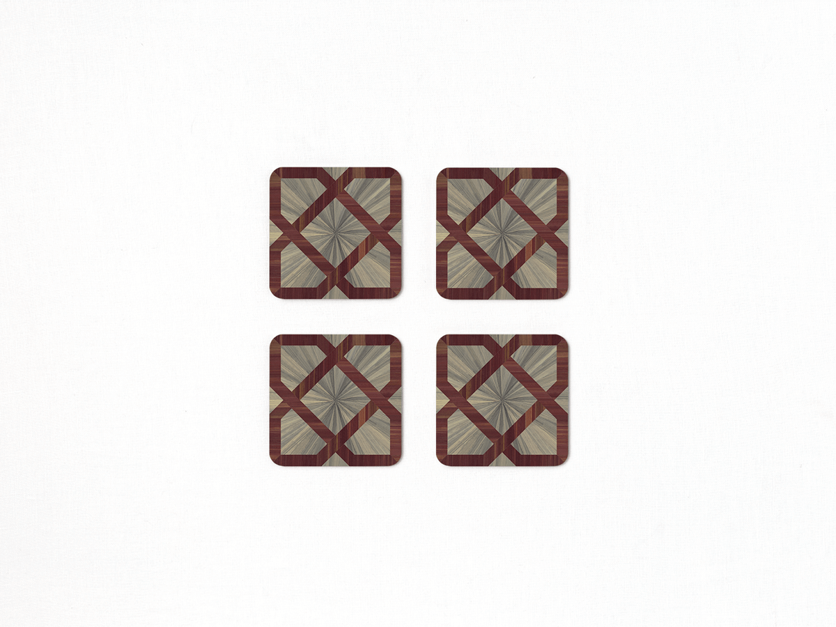 Arabesque Square Coaster Set
