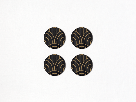 Deco Round Coaster Set
