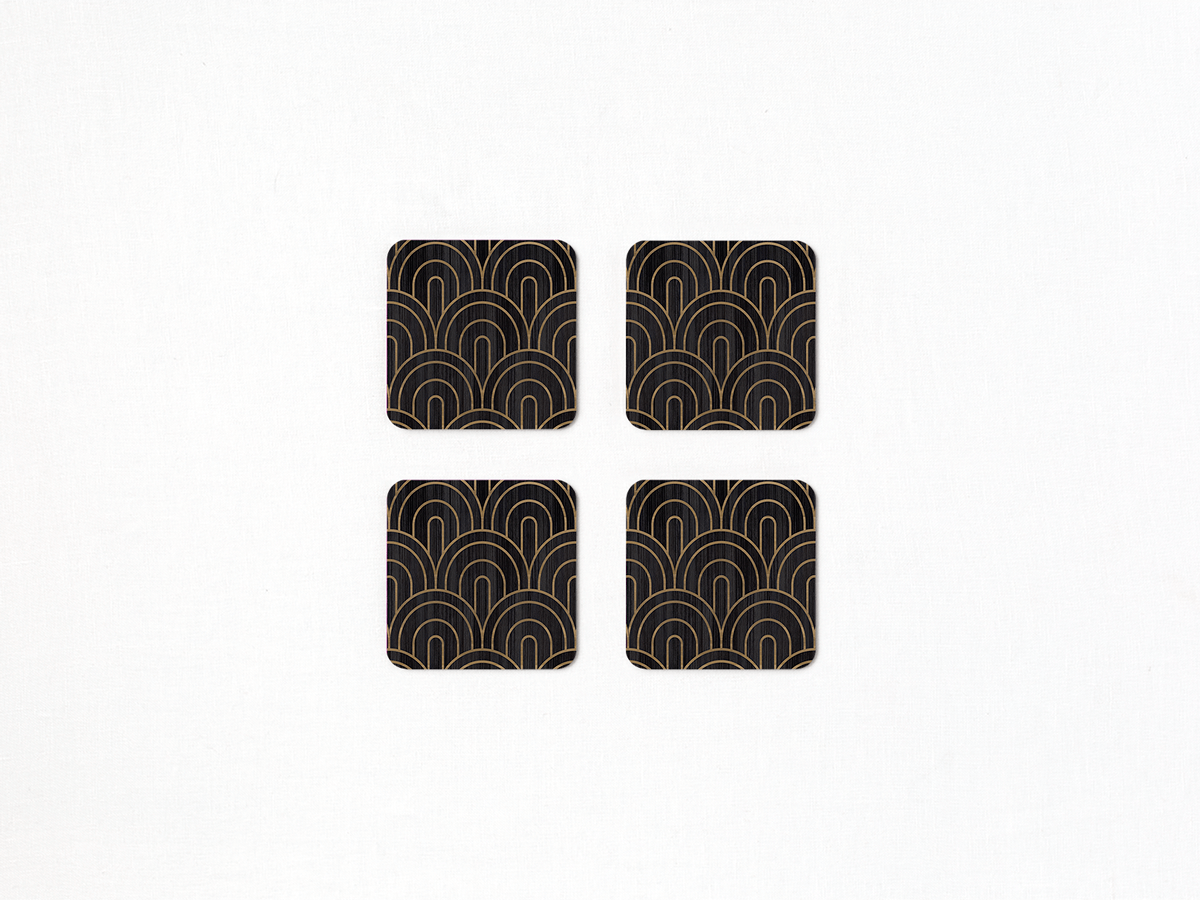 Deco Square Coaster Set