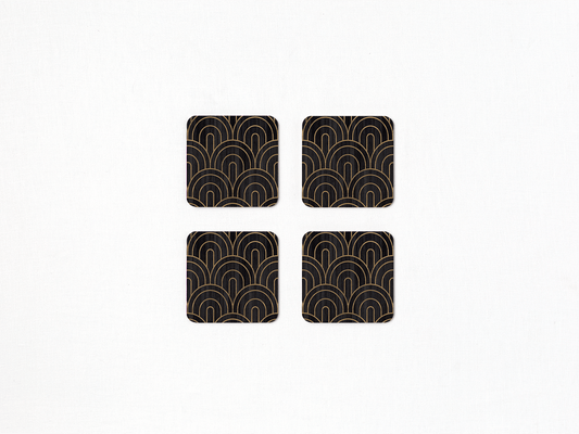 Deco Square Coaster Set