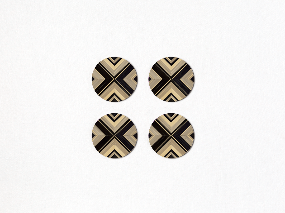 Geometrique Round Coaster Set