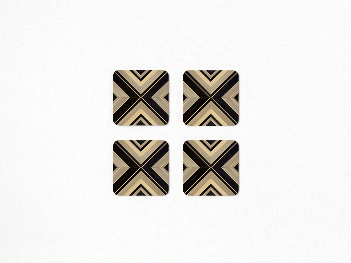 Geometrique Square Coaster Set