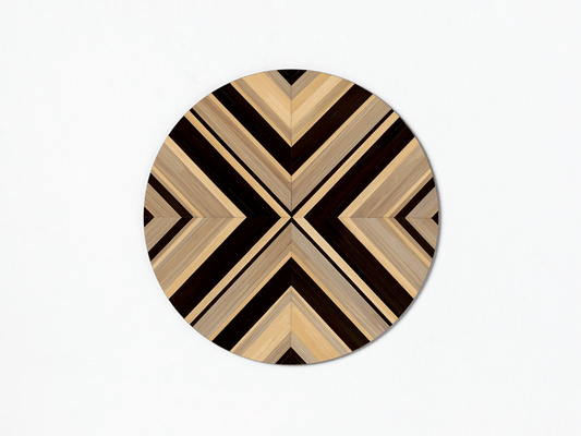 Set de table rond Geometrique, lot de 2