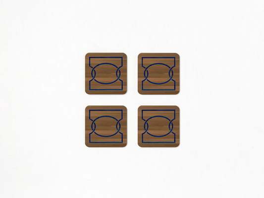 Treillage Square Coaster Set