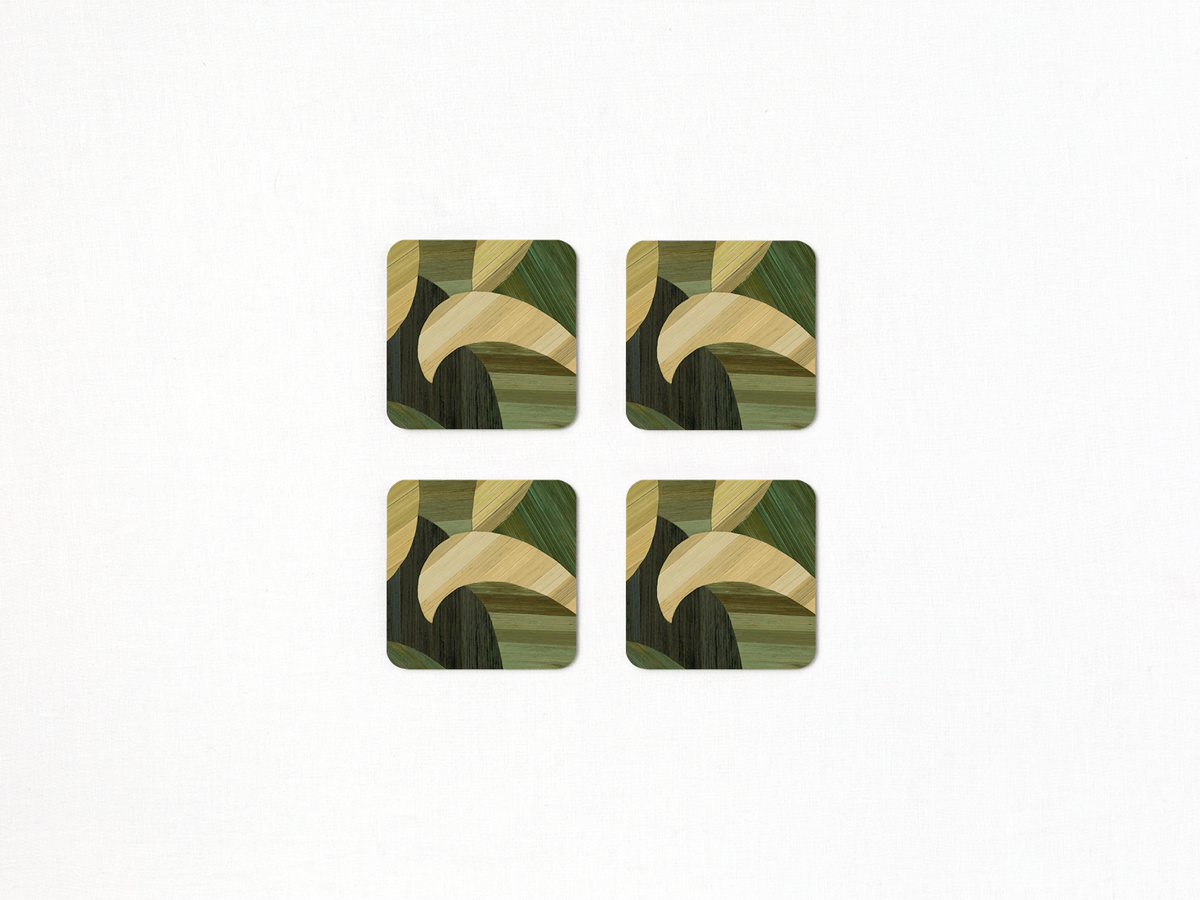 Tropique Square Coaster Set