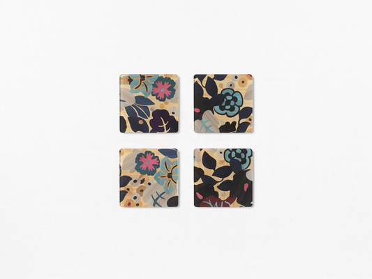 ANEMONES SQUARE COASTER