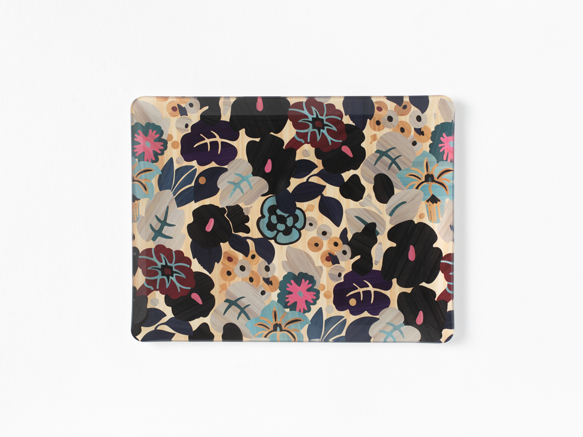 ANEMONES DECORATIVE RECTANGULAR TRAY