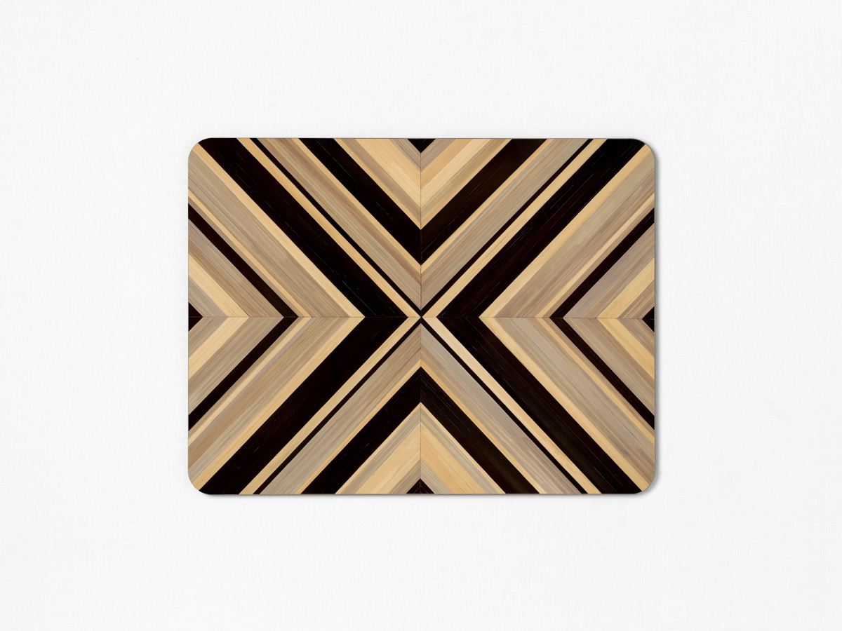 SET DE TABLE RECTANGULAIRE GEOMETRIQUE