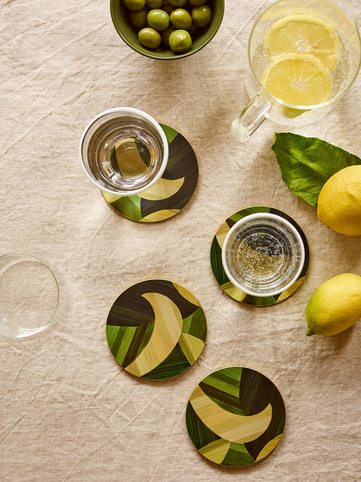 Tropique Round Coaster Set